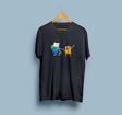 Oversize Adventure Time Finn ve Jake Tasarım Unisex T-Shirt