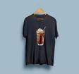 Oversize Çikolatalı Çikolatalı Milkshake Tasarım unisex T-shirt