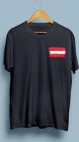 Oversize Austria / Avusturya Haritası ve Bayrağı 2.tasarım unisex T-shirt