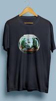 Oversize Akvaryum ve Balıklar Tasarım unisex T-shirt
