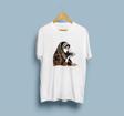 Oversize Gizemli Falcı Elinde Kahve Bardağı tasarım unisex T-shirt