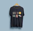 Oversize Çıkartmalar Tasarım Unisex T-shirt