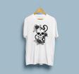 Oversize Kuru Kafa Desenli Unisex T-shirt