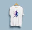 Oversize Dijital Tasarım Futbolcu Baskılı Unisex T-shirt