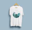 Oversize Dalgalar Tasarım Unisex T-shirt