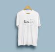 Oversize Love Yazı Baskısı Unisex T-shirt