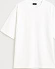 Kadın Bisiklet Yaka Oversize %100 Pamuk T-Shirt