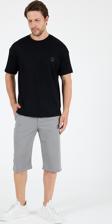 Oversize Bisiklet Yaka Kısa Kollu Erkek T-Shirt Salaş Rahat Kalıp, Yazlık Erkek Basic Tişört 7840