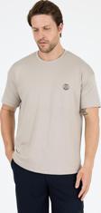 Oversize Bisiklet Yaka Kısa Kollu Erkek T-Shirt Salaş Rahat Kalıp, Yazlık Erkek Basic Tişört 7840