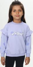 Toontoy Kız Çocuk Fantasy Çiçek Baskılı Sweatshirt