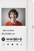 Kişiye Özel Spotify Barkod Tasarımlı Defter