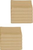 10 lu Otel Ayak Havlusu Bukle Ayak İzli 50x70 Cm Renkli 16/2 Avs 250 Gr