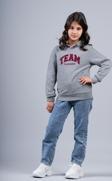 GENÇ SWEATSHIRT KAPÜŞONLU TEAM NAKIŞLI