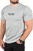 DeepSEA Erkek Gri Dar Kesim Pamuklu Tişört Slim Fit Nefes Alan Yumuşak Dokulu Tişört 2504351