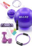 Walke 14 Parça Lüx Pilates Seti 55 Cm Pilates Topu Pilates Matı Pilates Çemberi 2 X 1 Kg Dambıl