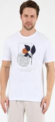 Erkek Sıfır Yaka Baskılı T-Shirt – %100 Pamuk – Rahat ve Tarz Kısa Kollu Erkek Tişört 0009