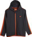 Darrel Full-Zip Asfalt Çocuk Kapüşonlu Sweatshirt