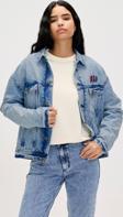 Adelina Mavi Kadın Denim Ceket