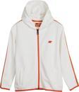 Darrel Full-Zip Beyaz Çocuk Kapüşonlu Sweatshirt