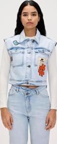 Joanne Ocean Blue Kadın Denim Yelek