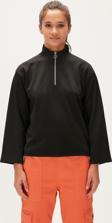 Lexi Half-Zip Siyah Yarım Fermuarlı Kadın Sweatshirt