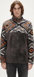 Afro Plush Half-Zip Antrasit Erkek Peluş Sweatshirt