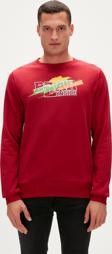 Crayon Crewneck Maroon Erkek Sweatshirt