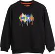 Hued Sİyah Çocuk Baskılı Sweatshirt