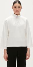 Lexi Half-Zip Off-White Beyaz Yarım Fermuarlı Kadın Sweatshirt