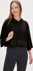 Ella Siyah Kadın Hoodie Sweatshirt