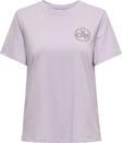 Only Onllotta Pamuklu Regular Fit Bayan T Shirt 15339251 LEYLAK
