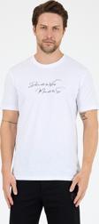 Erkek %100 Pamuk Bisiklet Yaka Kısa Kollu Baskılı T-Shirt  Rahat ve Şık Günlük Erkek Tişört 0011