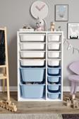 Baby Darling %100 MDF - Large Duo 14 Sepetli Oyuncak Dolabı