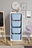Baby Darling %100 MDF - Large Mono 4 Büyük Sepetli Oyuncak Dolabı