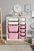 Baby Darling %100 MDF - Small Duo 10 Sepetli Oyuncak Dolabı