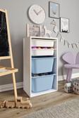 Baby Darling %100 MDF - Small Mono 4 Sepetli Oyuncak Dolabı