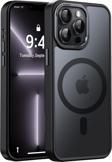 iPhone 13 Pro Uyumlu Kamera Korumalı Magsafe Wireless Şarj Özellikli Mat Silikon Kılıf