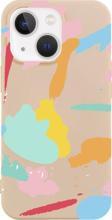 Butikcase İphone 13 Brush Strokes Tasarımlı Pembe Telefon Kılıfı