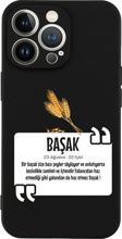 Butikcase İphone 13 Başak Yıldız Tasarımlı Siyah Telefon Kılıfı
