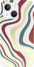 Butikcase İphone 13 Color Mix Tasarımlı Beyaz Telefon Kılıfı