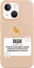 Butikcase İphone 13 Başak Yıldız Tasarımlı Pembe Telefon Kılıfı