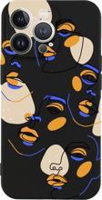 Butikcase İphone 13 Pro Surreal Face Tasarımlı Siyah Telefon Kılıfı