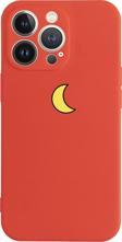 Butikcase İphone 13 Pro Moon Tasarımlı Kırmızı Telefon Kılıfı
