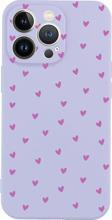 Butikcase İphone 13 Pro Minik Kalpler Mor Tasarımlı Lila Telefon Kılıfı