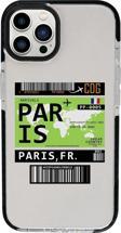 Mooodcase İphone 13 Pro Max Paris Ticket Candy Bumper Darbe Emci Silikonlu Telefon Kılıfı