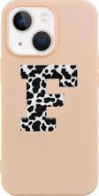 Butikcase İphone 13 F Harfi Tasarımlı Pembe Telefon Kılıfı