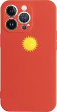 Butikcase İphone 13 Pro Sun Tasarımlı Kırmızı Telefon Kılıfı
