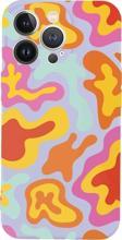 Butikcase İphone 13 Pro Uyumlu Colourful Wave Tasarımlı Lansman Telefon Kılıfı