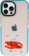 Mooodcase İphone 13 Pro Spilled Wine Candy Bumper Darbe Emci Silikonlu Telefon Kılıfı