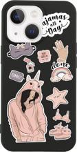 Butikcase İphone 13 Pijama Day Tasarımlı Siyah Telefon Kılıfı